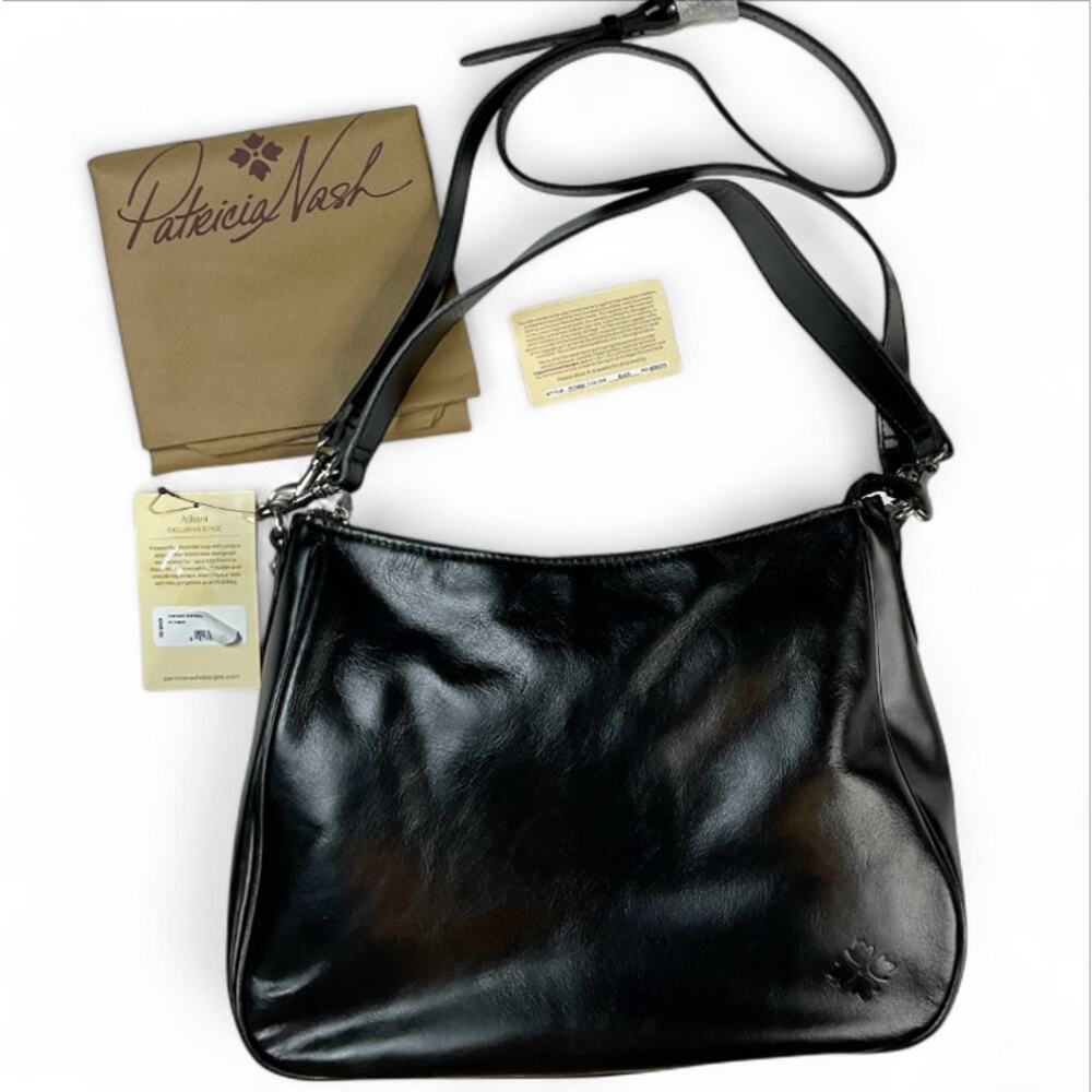 Patricia Nash Executive Leather Crossbody Bag - Excellent!